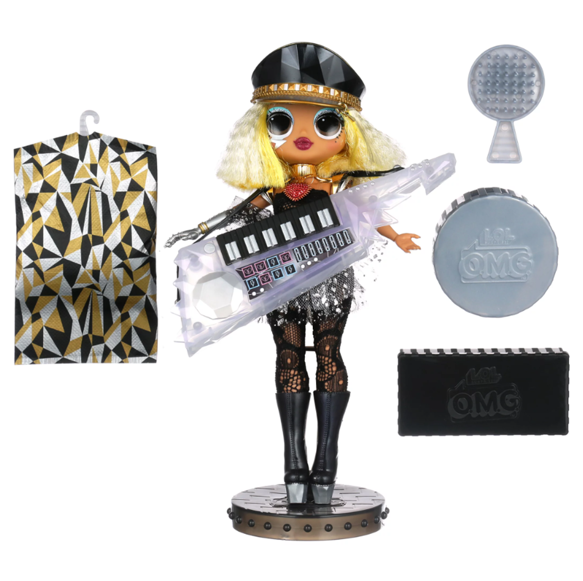 LOL Surprise OMG Remix Yellow Hair Rock Fame Queen Doll 2019 海外